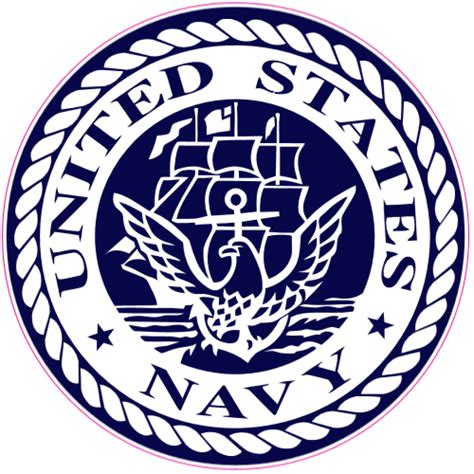 U.S. Navy Circle Sticker - U.S. Custom Stickers