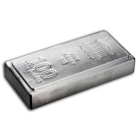 Buy 100 oz Silver Bar - Academy (Stackable) | APMEX