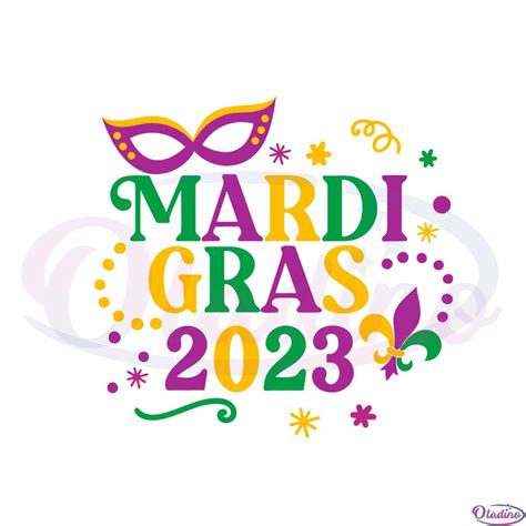 Mardi Gras 2023 Fat Tuesday Carnival Mask Svg Graphic Designs Files