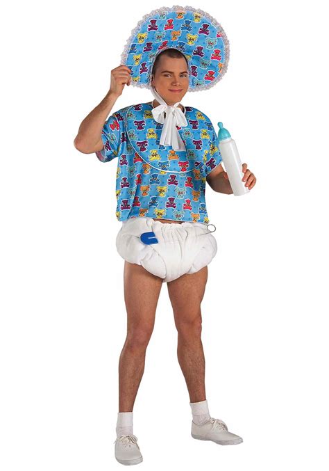 Funny Adult Baby Costume For Men - Mens Adult Baby Costumes