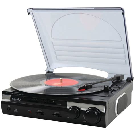 Jensen JTA-230 3 Speed Stereo Turntable with Built-in speakers | Techno FAQ