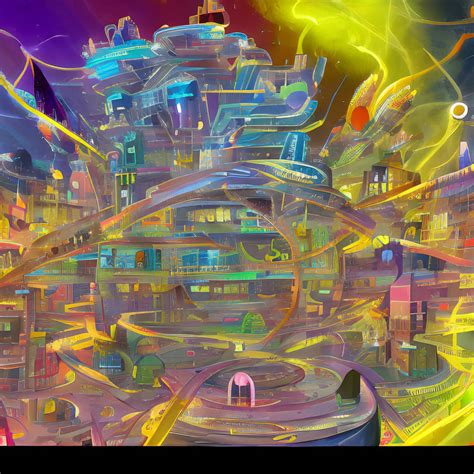 futuristic city of neon lights by zealotxdrd on DeviantArt