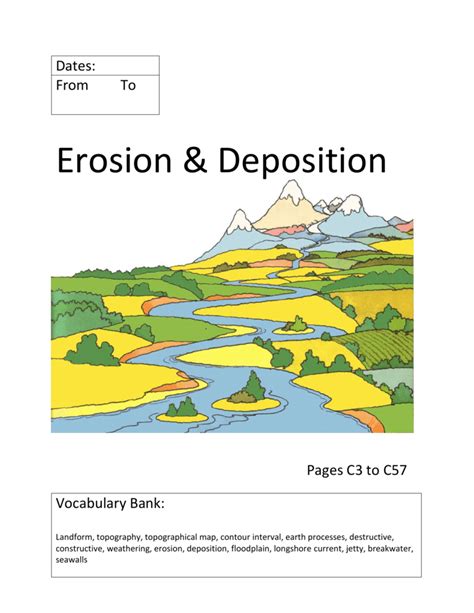 Weathering Erosion And Deposition Diagram