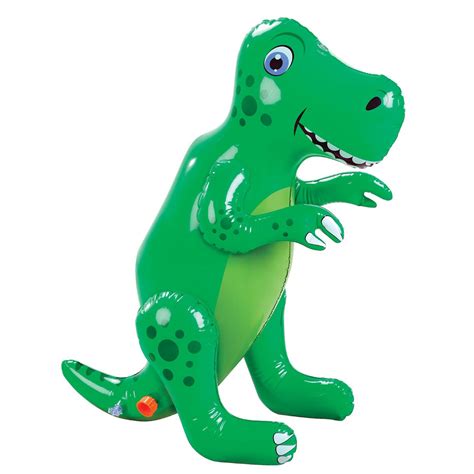 Etna Inflatable Dinosaur Sprinkler, Fun Outdoor T-Rex Water Toy and Lawn Accent 84358051488 | eBay