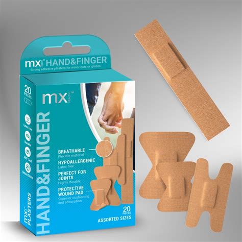 MX Fabric finger plasters 20's | Bizzmed™