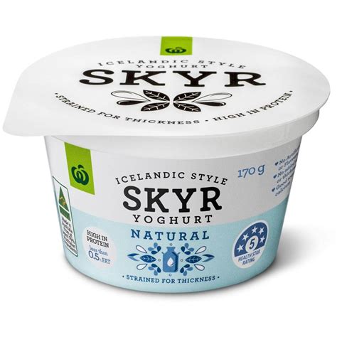 Woolworths Skyr Natural Yoghurt 170g | Woolworths