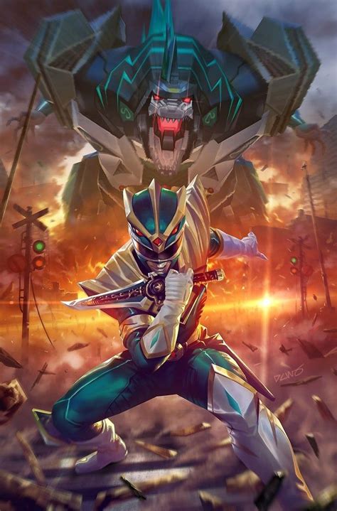 Dragonzord & Green Ranger by Derrick Chew: powerrangers Power Rangers Poster, Power Rangers ...