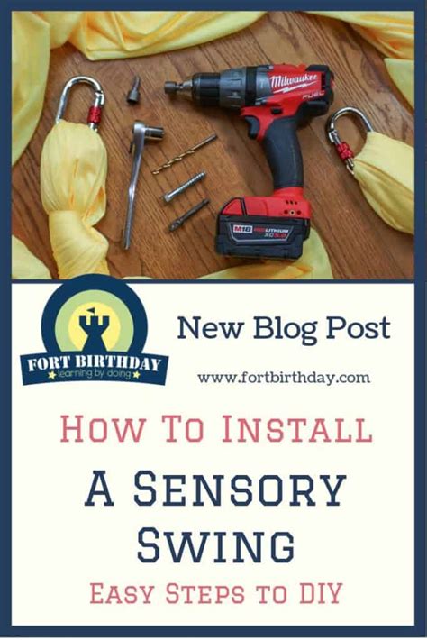 How to install a Sensory Swing, easy steps to DIY - Fort Birthday