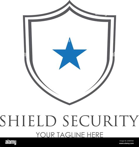 Shield Security logo design vector illustration template Stock Vector ...