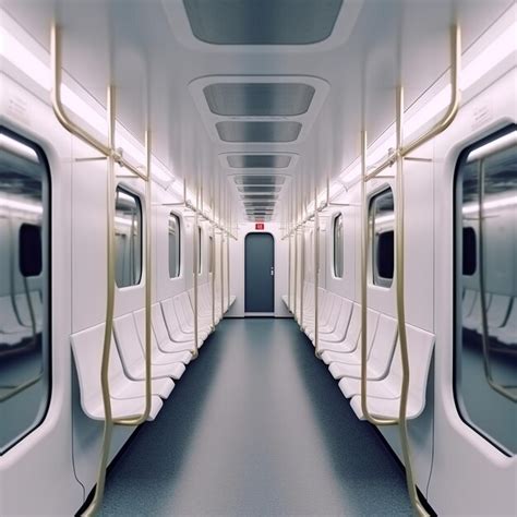 Premium AI Image | Metro train interior