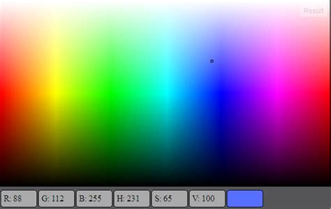 Create gradient for color selection with HTML5 canvas (all possible RGB colors) - Stack Overflow