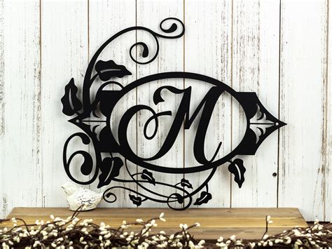 Custom Monogram Metal Wall Art | semashow.com