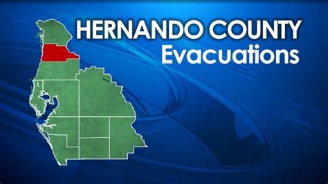 Hernando County Evacuation: Mandatory order for coastal zones A, B