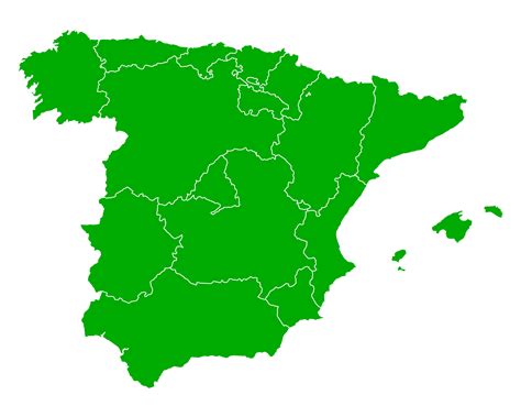Map of Spain - Guide of the World