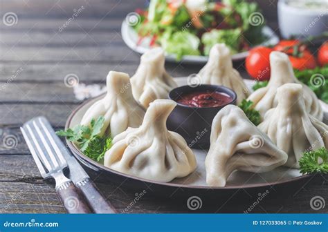 Georgian Dumplings Khinkali Stock Image - Image of healthy, food: 127033065