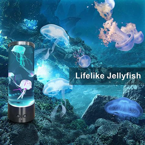 Buy Jellyfish Lamp with Color Changing Mood Light - Round Led Jellyfish Lava Lamp with Remote ...