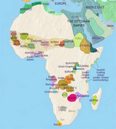 Map of Africa in 1500 BCE: African Farming is Developed | TimeMaps