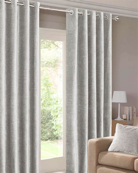 Grey Chenille Curtains. 2x (65"width x 90"drop) | in Bangor, County Down | Gumtree