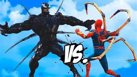 Ultimate Spiderman Iron Spider Vs Venom