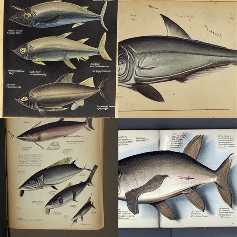 A highly detailed drawing of Thunnus albacares in an | Stable Diffusion ...