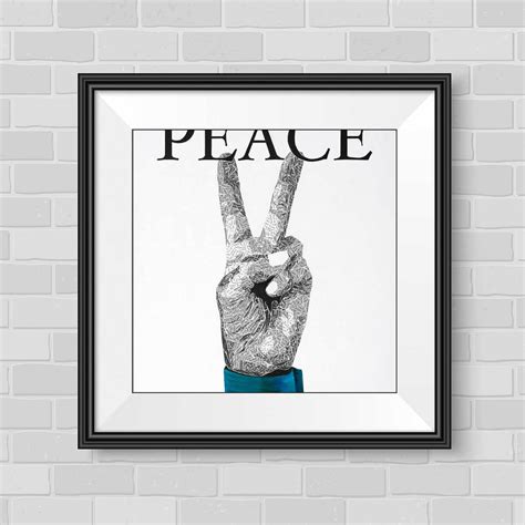 Paper Art Print of Peace