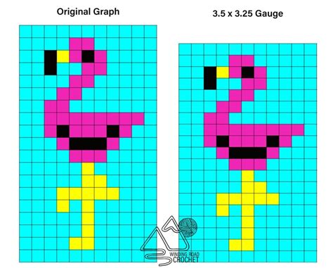 Convert a C2C Graph to Double Crochet - Winding Road Crochet