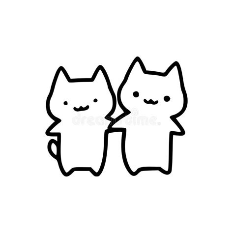 Line Drawing Two Cats Stock Illustrations – 265 Line Drawing Two Cats Stock Illustrations ...