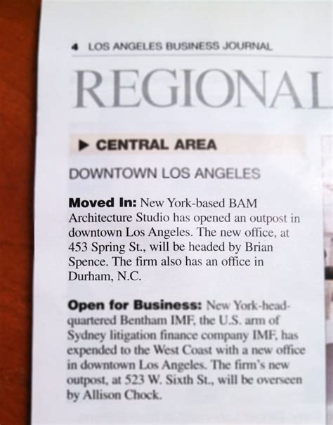 Los Angeles Business Journal: BAM Opens LA Office - BAM Creative