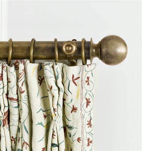 CURTAIN POLE IN ANTIQUE BRASS | Curtain Poles | Curtain Poles | The ...