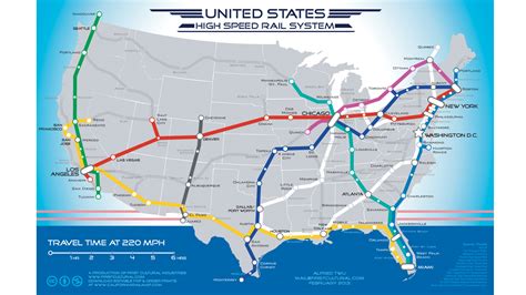 United States High Speed Rail System Map