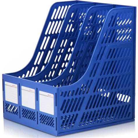 Deli 9847 Document Trays File Holder 3 Layers File Box Plastic File ...