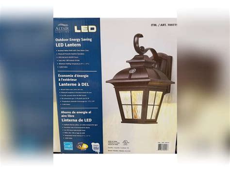 Altair SG_B072BVJFK2_US al-2163 Energy Saving LED Lantern-Brushed Patina Finsh with Clear Water ...