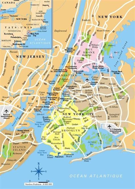 New York City Map Usa