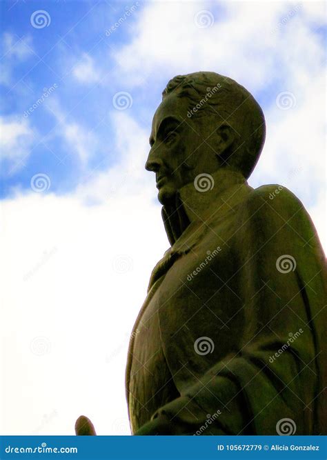 Simon Bolivar liberator stock image. Image of sculpture - 105672779