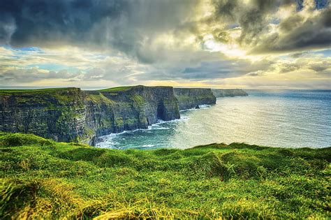 Irish Landscape, Ireland, nature, sky, landscape, coast, HD wallpaper | Peakpx