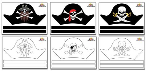 Free Printable Pirate Hat Template Designs | Just Family Fun