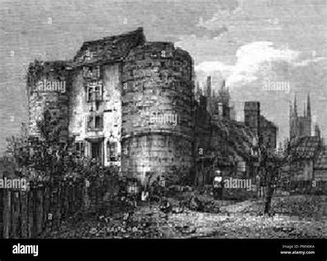 Bungay Castle 1819 Stock Photo - Alamy