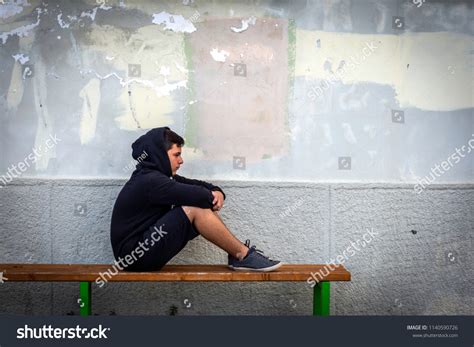 Little Boy Sad Sitting Alone School Stock Photo 1140590726 | Shutterstock