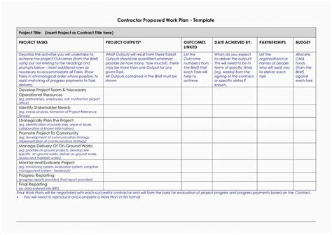 Project Management Plan Templates Free Example of Spreadshee project ...