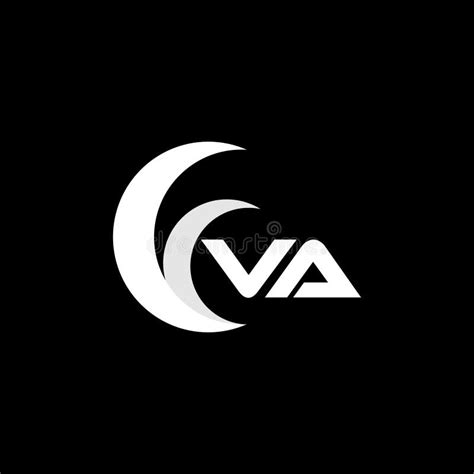 VA Letter Logo Design on Black Background.VA Creative Initials Letter Logo Concept Stock Vector ...