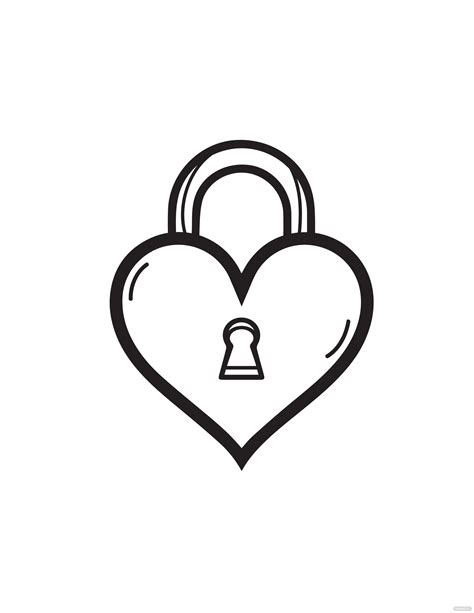 Padlock Tattoo, Heart Lock Tattoo, Cute Heart Drawings, Love Heart ...