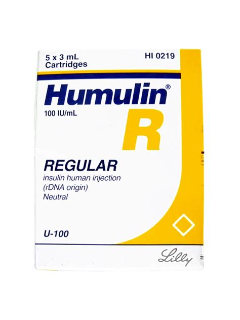 Humulin (100iu/ml) Regular Fast-Acting Insulin | BioMed