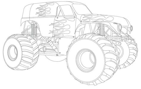 Drawing Monster Truck Coloring Pages with Kids