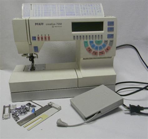 Pfaff 7550 Computerized Sewing Machine Excellent Condition