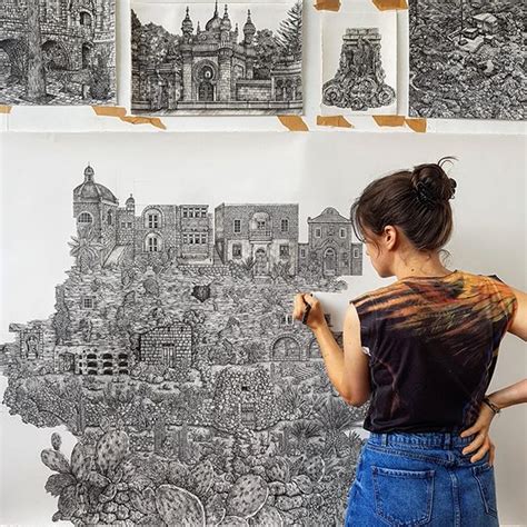 Artist Creates Incredibly Detailed Pen Drawings That Merge Real and ...