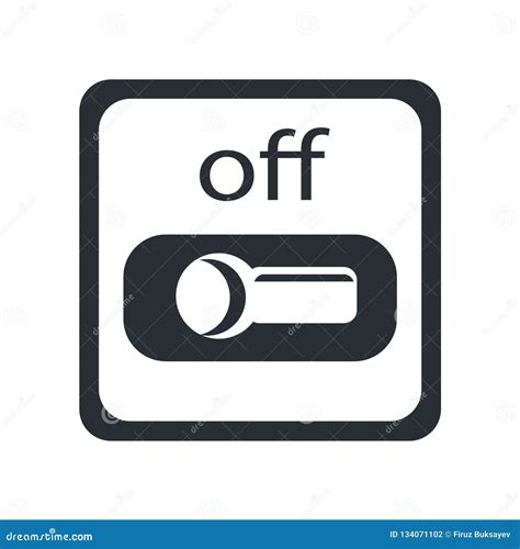 Switch Off Icon Vector Sign and Symbol Isolated on White Background, Switch Off Logo Concept ...