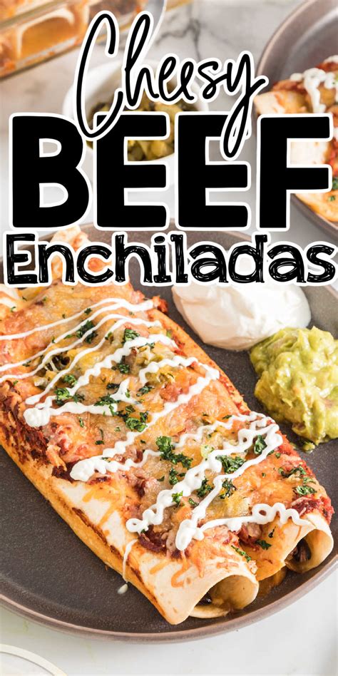 Cheesy Beef Enchiladas Recipe • MidgetMomma