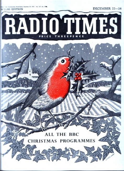 CHRISTMAS RADIO TIMES COVERS 1936-1968 - UK Christmas TV