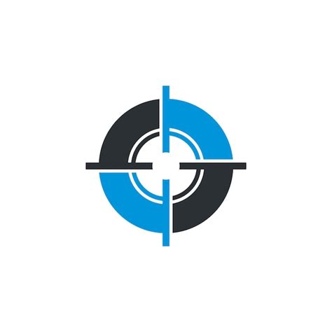 Premium Vector | Shooting target logo vector icon