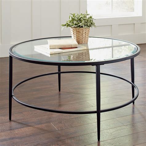 30 Round Glass Top Coffee Table | Circle coffee tables, Round glass coffee table, Round coffee table